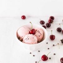 Vegan Cherry & Chocolate Chip Ice-Cream
