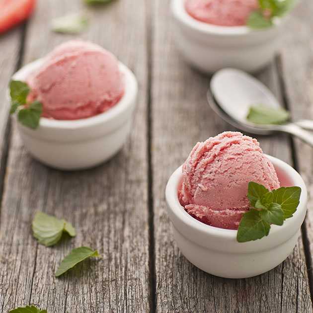 Strawberry & Mint Ice Cream